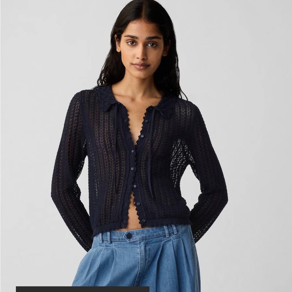 Gap x Doen Linen-Blend Cardigan Worn Once